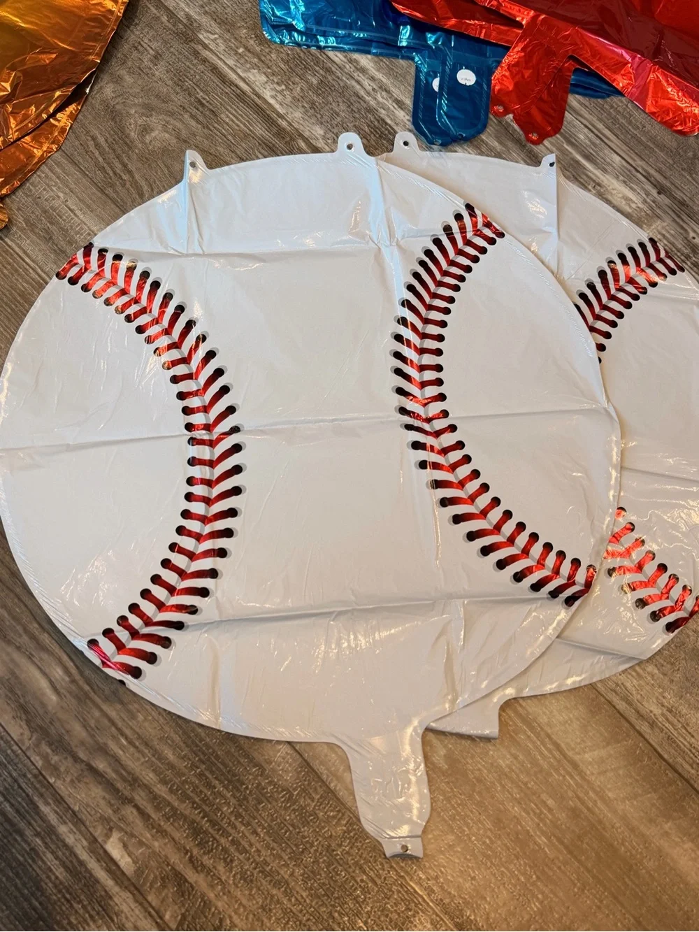Baseball Party Supplies  - White and Red